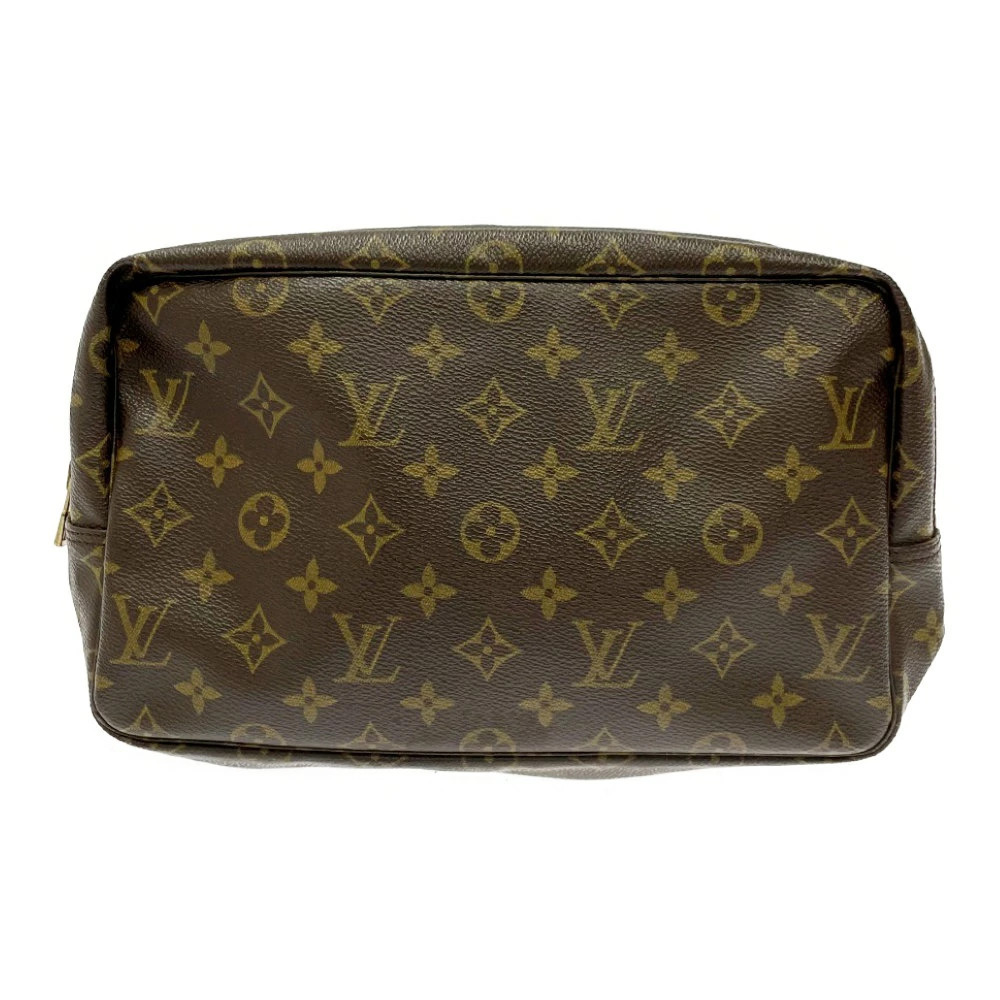 LOUIS VUITTON Monogram Troussard Toilette Shoulder Bag Brown